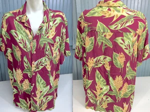 King Size Big XL Hawaii Resort Knopf Herren Strand Urlaub Hemd Viskose - Bild 1 von 6