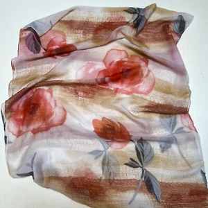 Smart Trend Women Infinity Scarf Tan Rust. Viscose  70” around. 25” wide - Picture 1 of 4