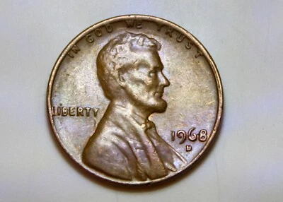 1968 D Lincoln Penny with Error on Top Rim, and "L" in Liberty on Edge, & more - Image 1 of 4