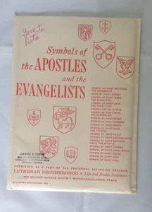 Vintage Symbols of the Apostles & Evangelists Lutheran 18 Flashcards Set 1963 - Picture 1 of 11