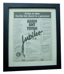 JUBILEE+Movie+Film+POSTER+AD+RARE ORIGINAL 1982+QUALITY FRAMED+FAST WORLD SHIP - Imagen 1 de 7
