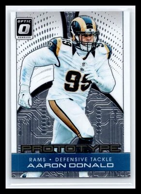 2016 Donruss Optic #23 Aaron Donald PROTOTYPE Insert Los Angeles Rams - Image 1 of 2