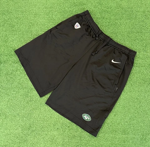 New York Jets Shorts Nike Dri Fit Men's Medium NYJ NFL Football Training Black Cover