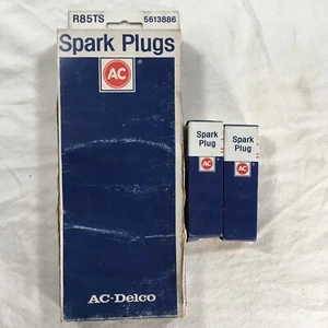 NOS AC R85TS Resistor Spark Plugs LOT OF TWO (2) = Champion RF14Y Autolite BRF82 - Picture 1 of 7