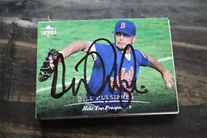 TARJETA AUTOGRAFIADA Bill pulsipher ny mets - Imagen 1 de 1