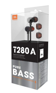 NEW JBL T280A Premium Sound Stereo In-Ear Headphone Black
