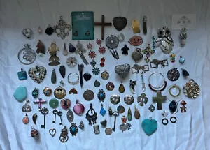 Lotto 100 ciondoli collana ciondoli ciondoli solo per fare gioielli artigianali - Foto 1 di 18