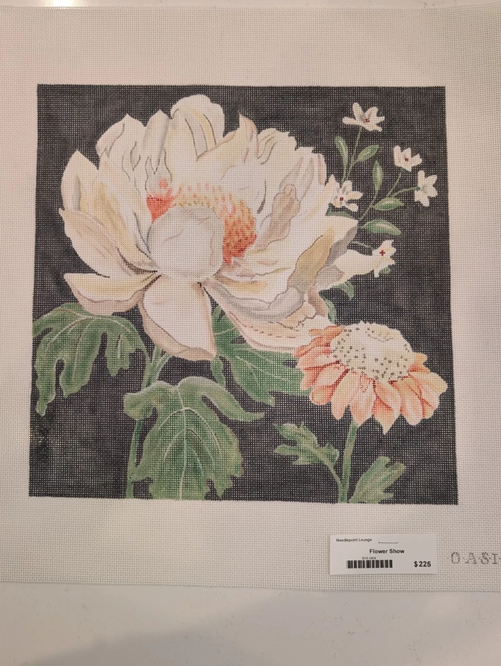 Flower Show by Oasis Needlepoint Designs Needlepoint Canvas - Image 1 of 1