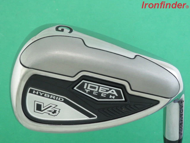 Adams Idea Tech V4 Hybrid HP Chrome GW Gap Wedge Steel Regular Shaft Mens Right - Image 1 of 4