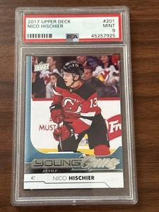 2017 Upper Deck #201 Nico Hischier PSA 9 - Bild 1 von 2