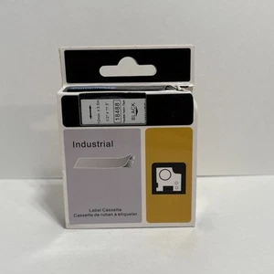 Industrial Label Cassette Use For DYMO Label Makers B/W - Picture 1 of 4