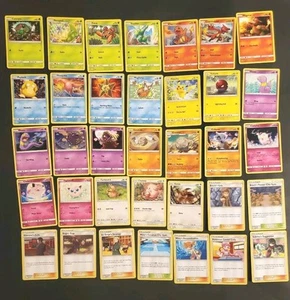 BONUS! Pokemon Hidden Fates Complete Common/Uncommon Set 35 Cards Holos Codes - Afbeelding 1 van 6