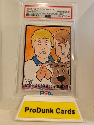 2024 Fleer Scooby Doo David Lee Sketch 1/1 Fred/Shaggy/Scooby - Image 1 of 2
