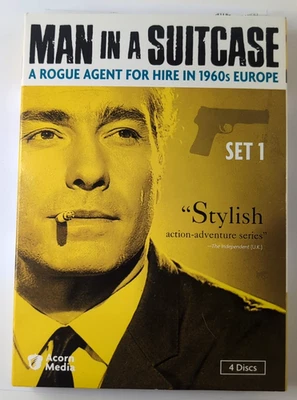 Man in a Suitcase: Set 1, 1967, DVD 2010 4-Disc Set w/Slipcover Richard Bradford - Image 1 of 4