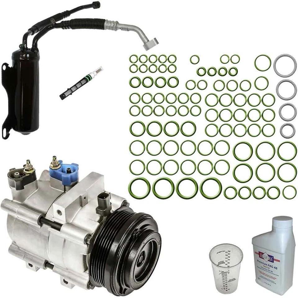 Compresor de CA para Ford E-150 y Super Duty Omega con kit de reparación de aire acondicionado DAC Foto 1 de 1