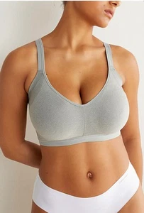 NEW Warner's - Easy Does It Wireless full-coverage bra GRAY 2XL - Picture 1 of 2