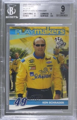 2005 Press Pass Playmakers eBay Preview Ken Schrader #EB107 BGS 9 MINT - Image 1 of 2