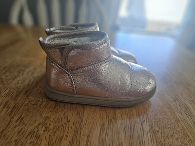 Jumping Beans Ankle Booties Toddler Girls Winter Boots, Size 9T, Rose Gold - image 1 of 4
