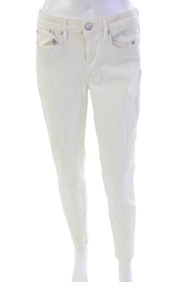 Vince Womens Cotton Denim Five Pocket Mid-Rise Skinny Jeans White Size 29 - Image 1 of 4