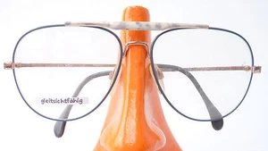 Gafas de piloto grandes marcas extravagantes montura vintage discretamente color frame talla L - Imagen 1 de 4
