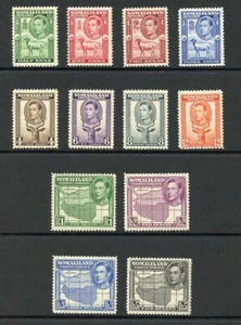 Somaliland SG93/104 1938 Set di 12 gatti M/M molto belli 150 libbre - Foto 1 di 1