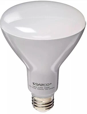 Lot 5 SATCO S9620 BR30 9.5 Watt BR30 LED Bulbs 2700K Dimmable Reflector Light - Image 1 of 4