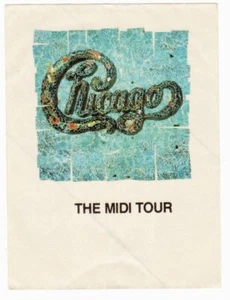 Chicago 1987 Midi Tour Cloth Crew Backstage Pass - Picture 1 of 2