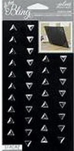 SILVER TRIANGLE BLING - Jolee's Le Grande Scrapbook Craft Sticker SALE - Picture 1 of 1