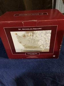 ST. NICHOLAS SQUARE...NIB/UNUSED!! BOX SHOWS WEAR. ..FAMILY SLEIGH RIDE/MUSICAL - Picture 1 of 4