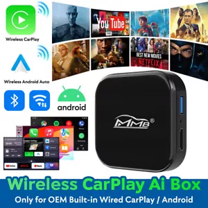 Wireless CarPlay Ai Box Android Auto CarPlay Adapter Magic Box - Picture 1 of 8