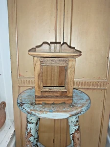 INDIAN RECLAIMED WOODEN CABINET WITH GLASS FRONT DOOR - Picture 1 of 11