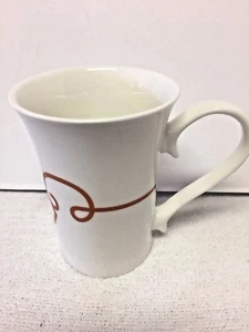 Starbucks 2014 Tazo White With Orange Design 11 oz Coffee Tea Mug Cup - Picture 1 of 6