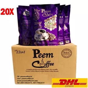 X20 Peem Caffè Erbe 39 in 1 Miscela Istantanea in Polvere per Amanti Sani. - Foto 1 di 9