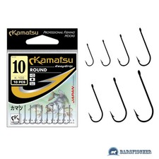 KAMATSU K-100 ROUND / BARSCH-, WEISSFISCH ANGELHAKEN LOSE MIT ÖHR, BREAM HOOKS