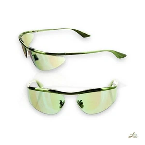 Gafas de sol Bottega Veneta ojo de gato - verdes, marco de metal, hechas en Italia - Imagen 1 de 10