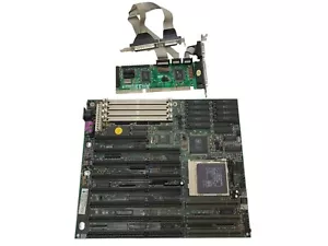 Vintage PC Motherboard Socket 3 CH-471A ver:3.0 + CPU AM 486 DX4-100 + IDE contr - Picture 1 of 2
