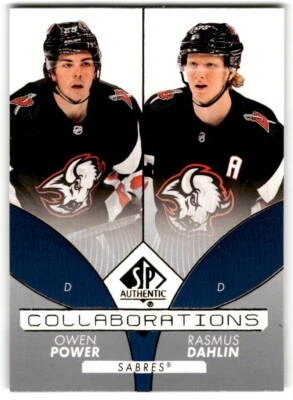 Owen Power / Rasmus Dahlin 2022-23 SP Authentic Collaborations #C-11 Buffalo - Image 1 of 2
