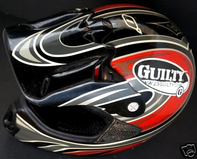 O'NEAL Rojo MotoCross ATV Motocicleta Todoterreno Casco Mac's Carreras y Culpable Pegatina Foto 1 de 4