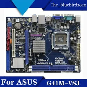 For ASROCK G41M-VS3 DDR3 LGA 775 G41 Motherboard IDE COM M-ATX Intel Tested OK - Picture 1 of 3
