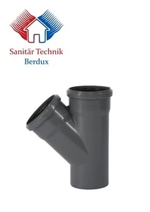 HT Rohr Abflussrohr HT Safe Abwasserrohr Abzweig DN75x50 45° NEU - Bild 1 von 4
