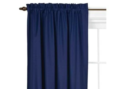 Eclipse Braxton Thermaback Room Darkening Single panel Blue 42" x 84" Unused - Image 1 of 4