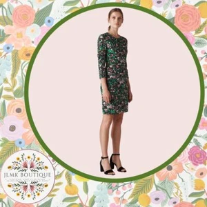 Whistles Adelaide Print Silk Bodycon Dress - Picture 1 of 10