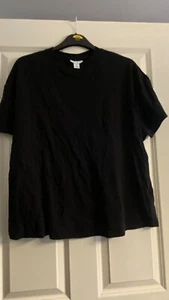Topshop Maternity T Shirt Black Size Large - Picture 1 of 2
