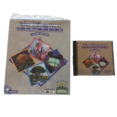 Vintage Walt Disney World Explorer 1996 CD-ROM Windows 95 Interactive - Image 1 of 3
