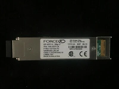 Force10 original GP-XFP-1S, 850nm, 10GBASE-SR XFP Transceiver  - Image 1 of 2