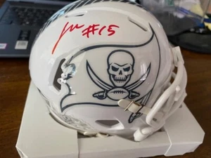 JALEN McMILLAN SIGNED TAMPA BAY BUCCANEERS STS 3 SPECIALTY MINI HELMET BECKETT - Picture 1 of 4