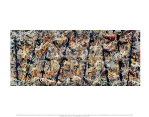 Blue Poles, 1952 by Jackson Pollock Abstract Art Print 37.25x16 Inches - Picture 1 of 1