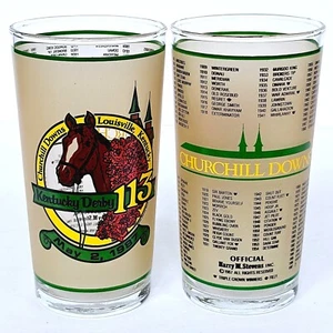 Zwei Vintage 1987 Kentucky Derby offizielle neuwertige Julep Glas-Churchill Downs M901 - Bild 1 von 8