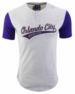 Adidas Originals Men’s Orlando City SC Henley Soccer Jersey Shirt Large L MLS US - Picture 1 of 9