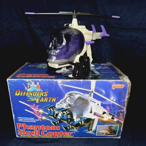 Vintage Defenders of the Earth Phantom Skull Copter 1985 Galoob W/BOX - Picture 1 of 14
